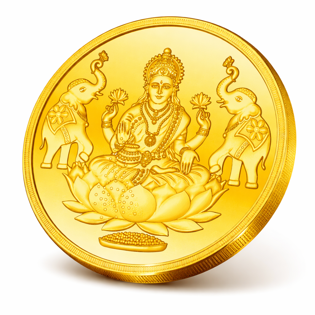 MB Mint round Laxmiji gold coin
